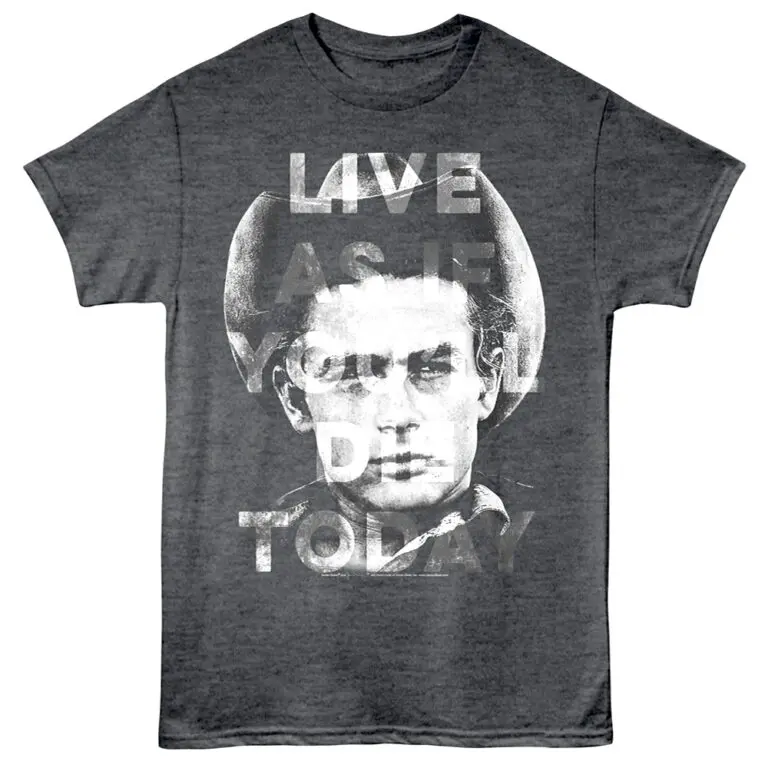 James Dean Live As If You’ll Die Today Men’s T Shirt