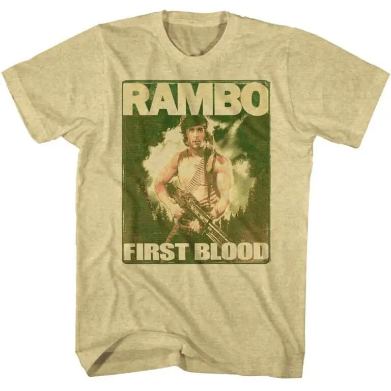 Rambo First Blood Khaki Men’s T Shirt