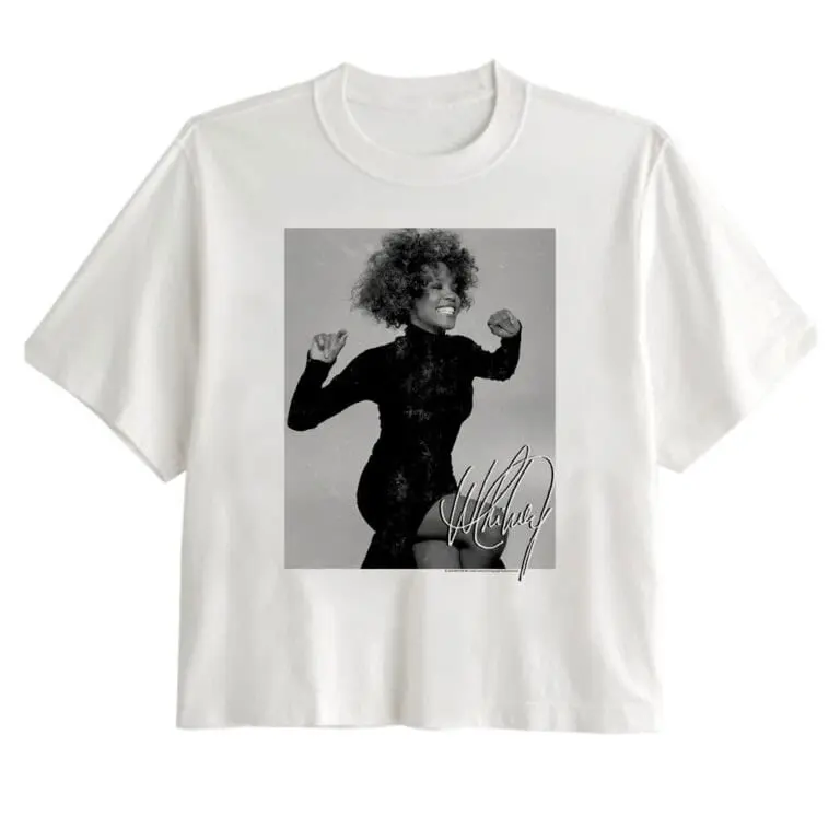 Whitney Houston Broken Hearts Signature Women's Crop Top