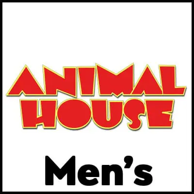 Animal House men's statement T-shirt with bold graphic design for casual wear.