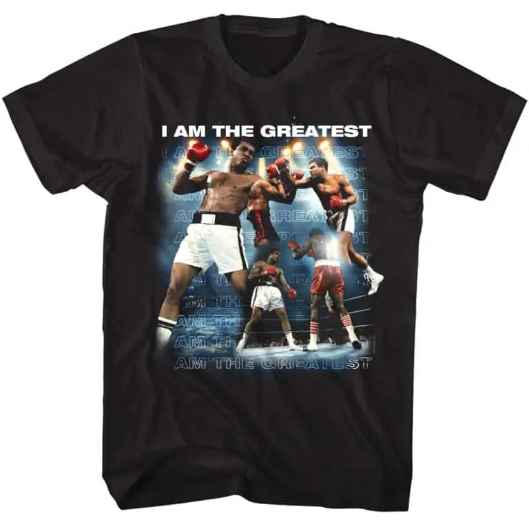 Boxing champions graphic tee, inspirational sports apparel, motivational fight shirt, gym workout t-shirt.