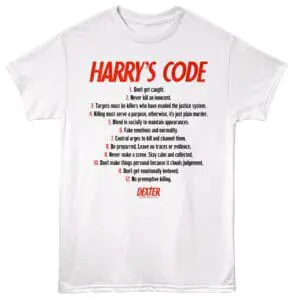 Humorous Harry Potter-inspired quote on graphic tee, perfect for fans of Dexter.