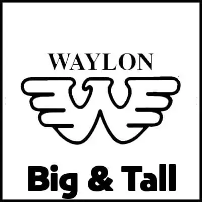 Bold graphic T-shirt featuring Waylon Big & Tall logo with winged design, perfect for statement fashion.