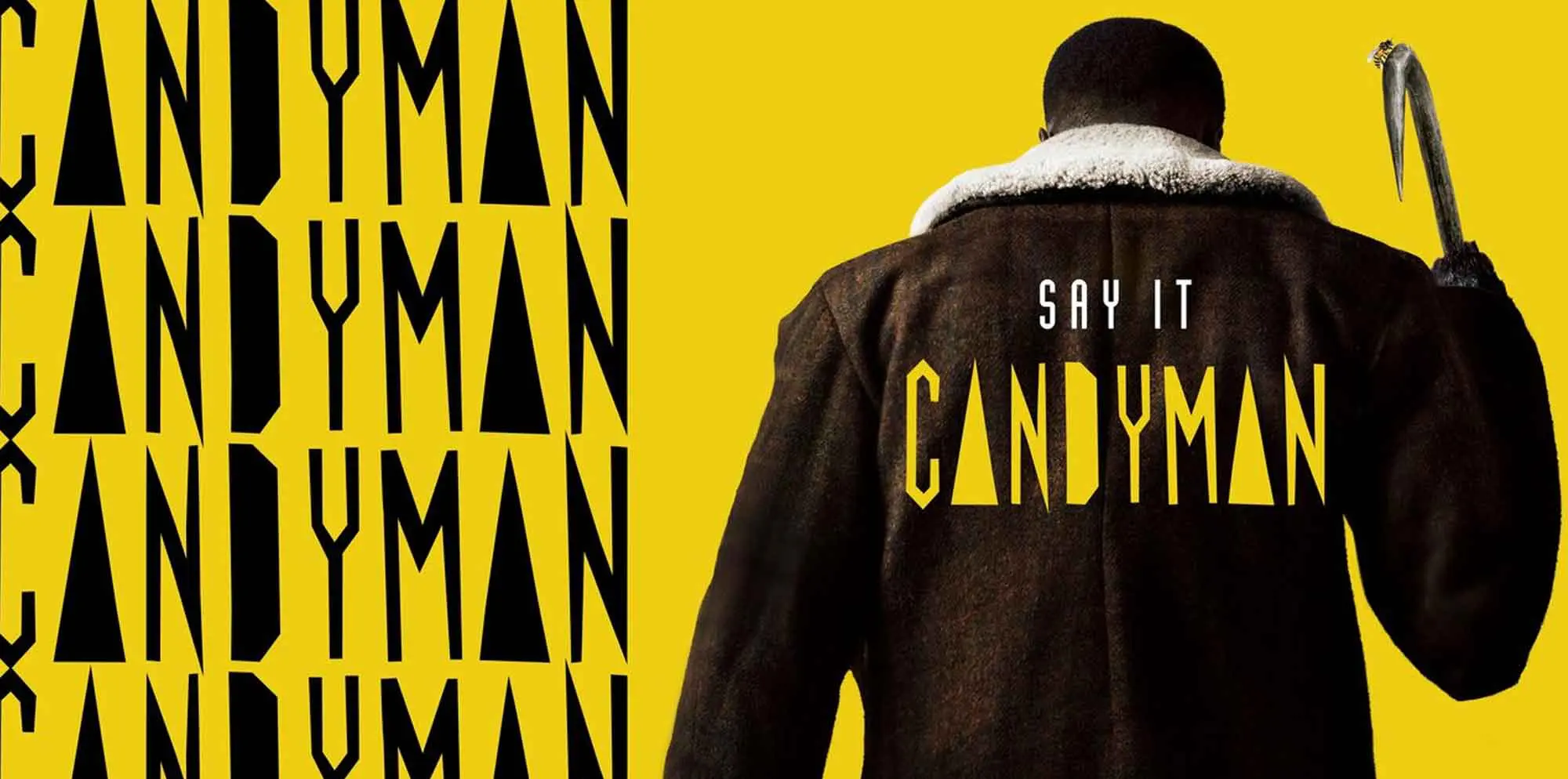 Stunning "Say It Candyman" graphic tee, perfect for horror enthusiasts and fearless fashion statements.