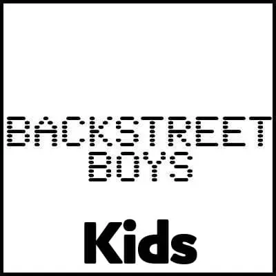 Coloring book cover "Backstreet Boys Kids" for fans of the band.