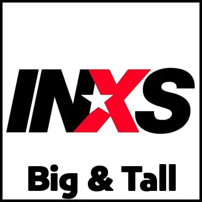 Bold INXS logo T-shirt for big and tall sizes, perfect casual wear for music fans.