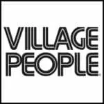 Bold logo of Village People perfect for music lovers and vintage style enthusiasts.
