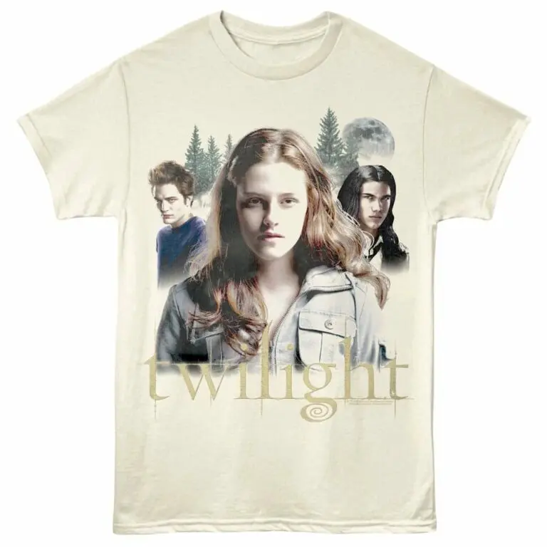 Twilight Supernatural Love Triangle Men's T Shirt Ivory