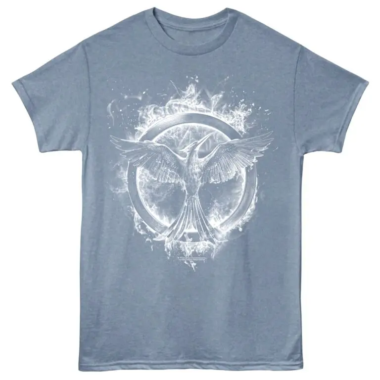 Hunger Games Mockingjay Men's T Shirt Indigo Heather