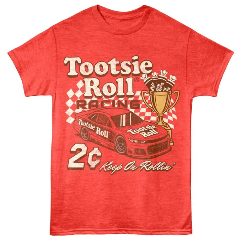 Tootsie Rolls Racing Men's T Shirt Red Heather