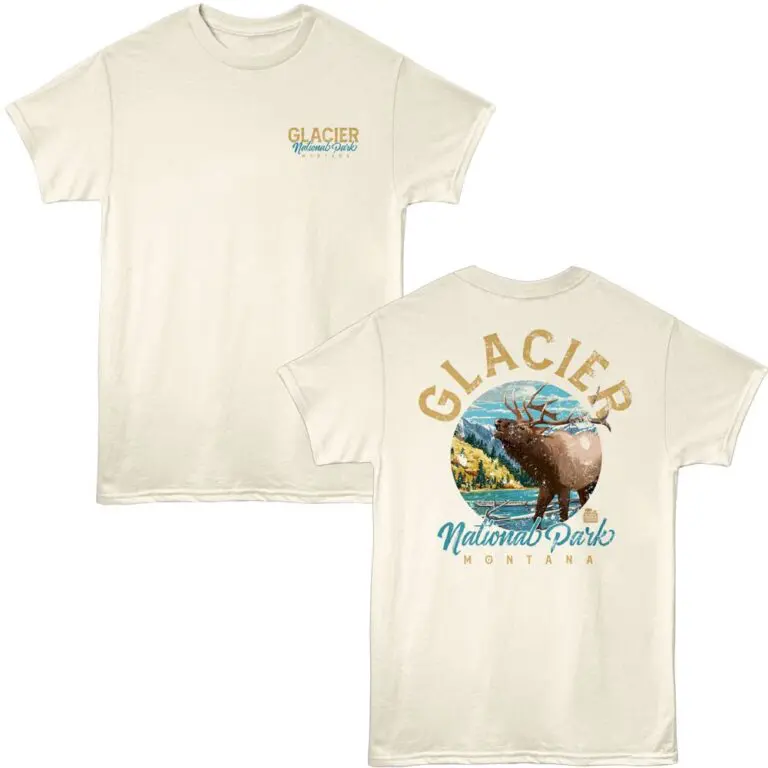 Glacier Elk Circle Men's T-Shirt