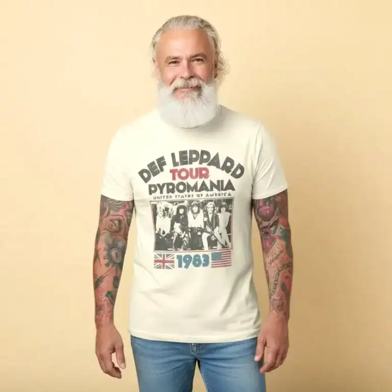 Def Leppard Pyromania USA Tour T-Shirt front