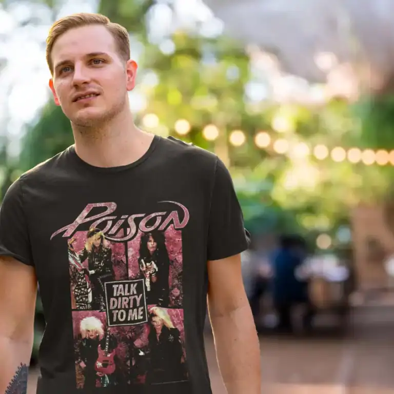 Poison Talk Dirty To Me Men’s T Shirt