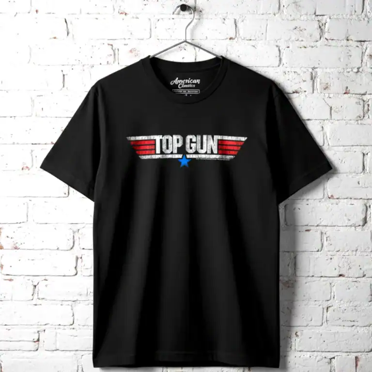 Top Gun Vintage Movie Logo Men's T Shirt