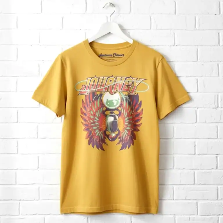 Journey Freedom in Gold Men’s T Shirt wall