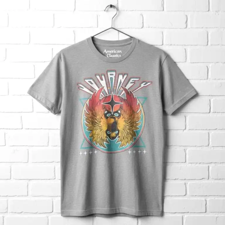 Journey Scarab Freedom Fire Men's T Shirt wall