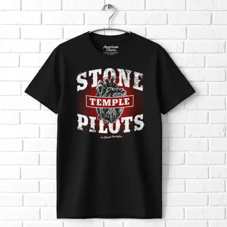 Stone Temple Pilots Heart w Chester Bennington Men's T Shirt
