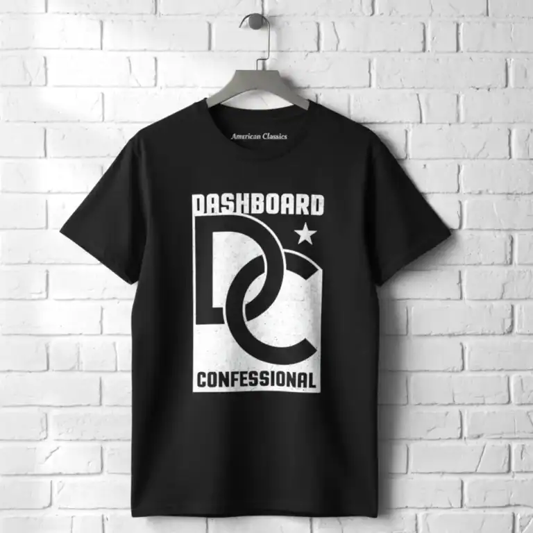 Dashboard Confessional Star Logo Men's T Shirt wall