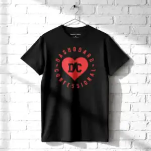 Dashboard Confessional Heart Logo Men's T Shirt wall