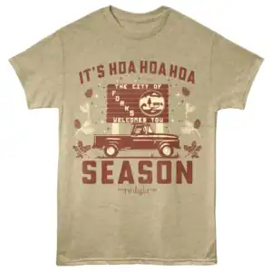 Twilight It's Hoa Season Men's T Shirt Khaki Heather
