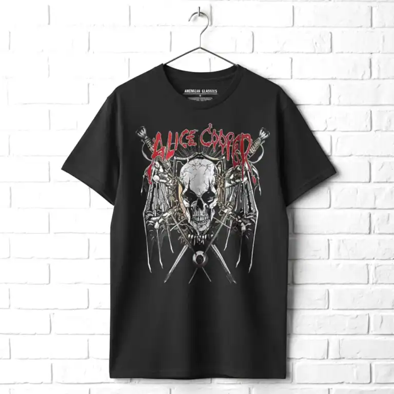 Alice Cooper Bat Blades Men's T-Shirt wall