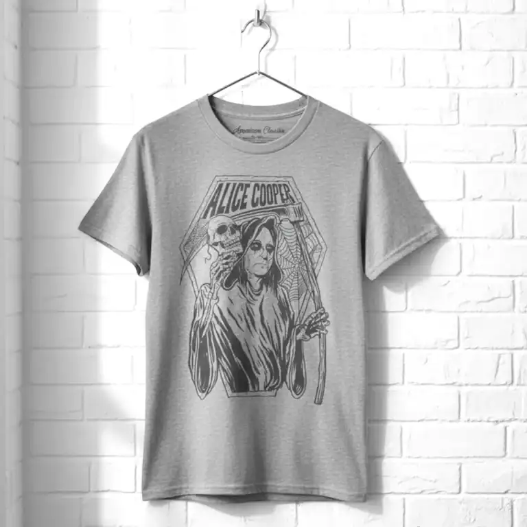 Alice Cooper Reaper Men's T-Shirt wall