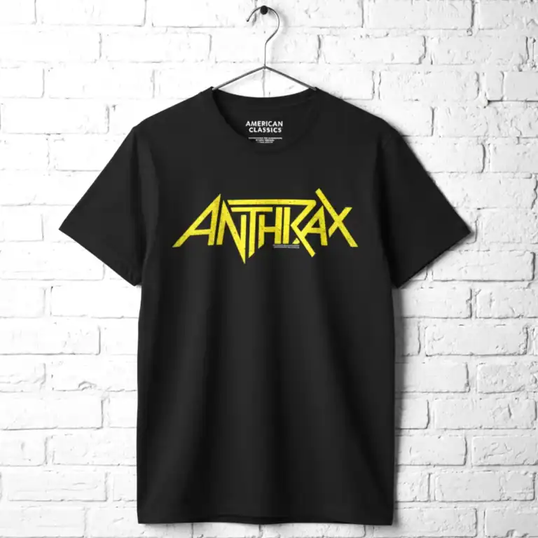 Anthrax Band Logo Men's T Shirt wall