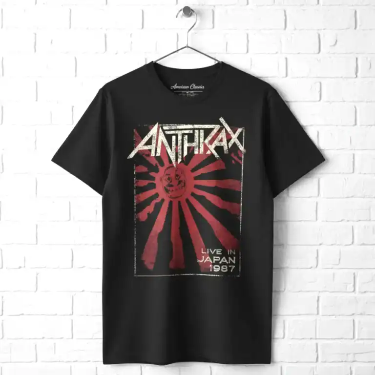 Anthrax Live in Japan 87 Men's T Shirt wall