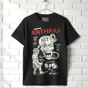 Anthrax Live At The Ritz NYC Men's T Shirt wall