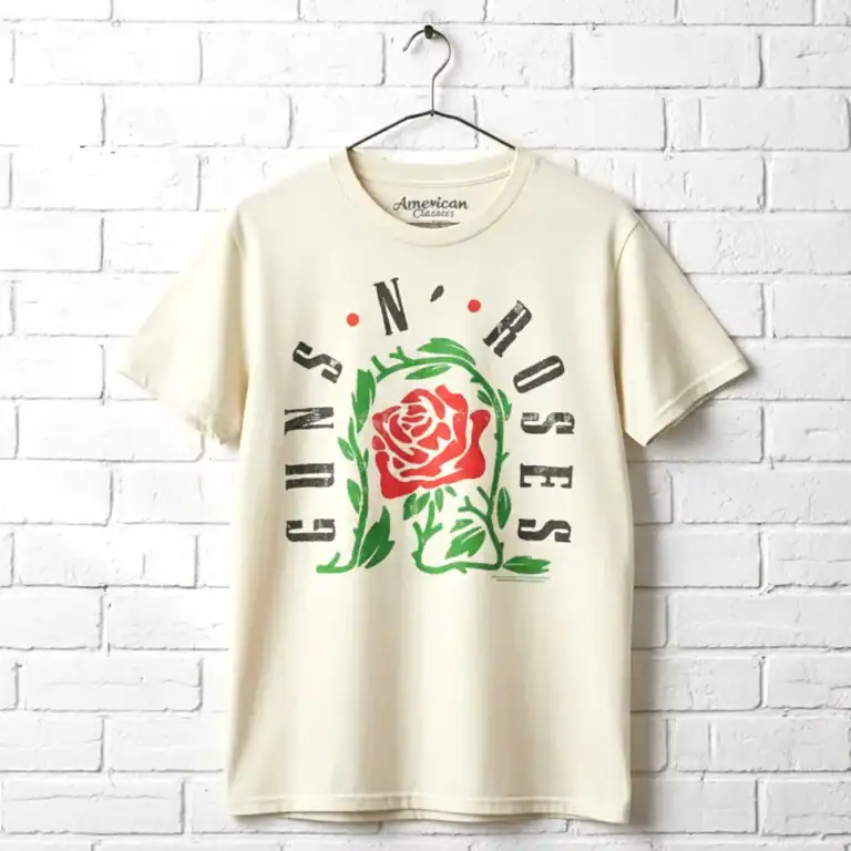 Guns N Roses Thorned Rose Men's T Shirt