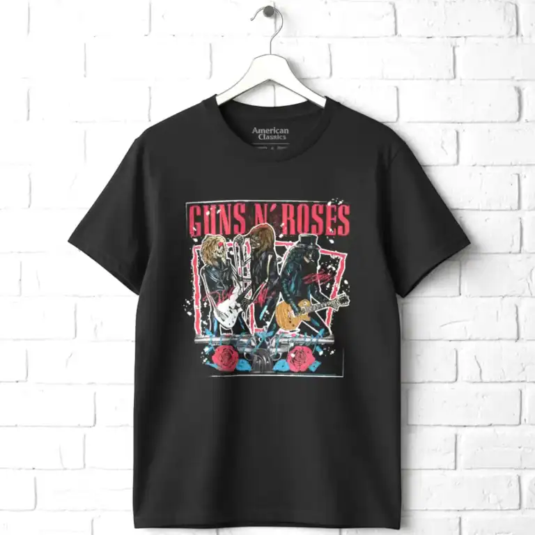 Guns n Roses Skeleton Band Men's T-Shirt