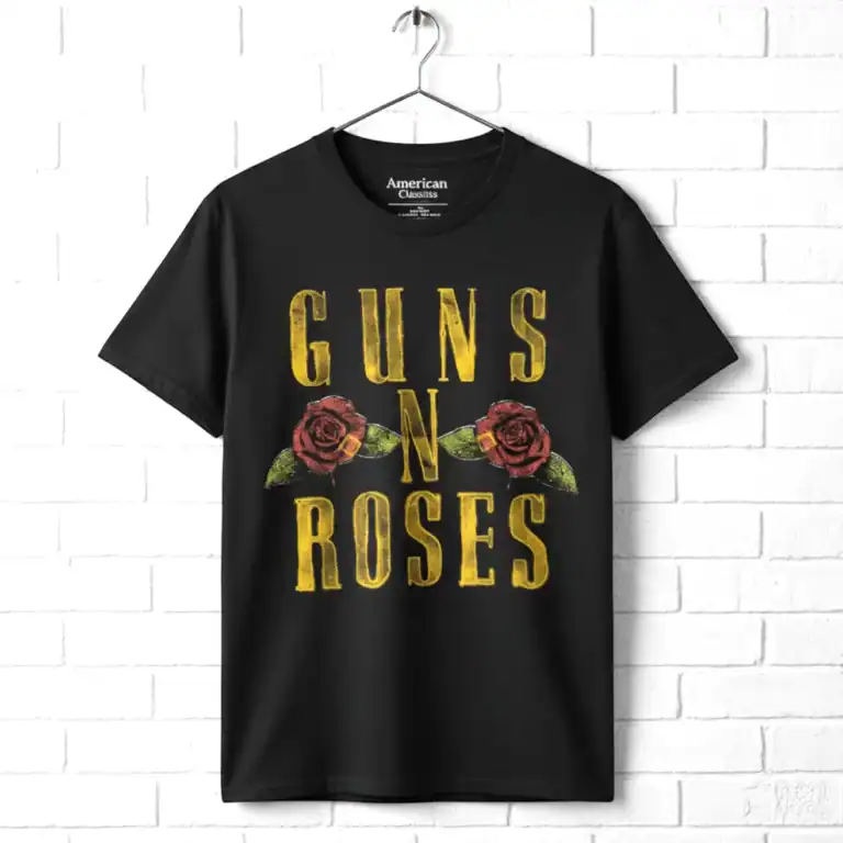 Guns N Roses Vintage Roses Men's T Shirt Wall