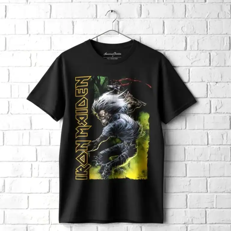 Iron Maiden Eddie Hatchet Men's T Shirt wall