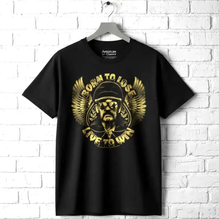 Lemmy Born To Lose T Shirt wall