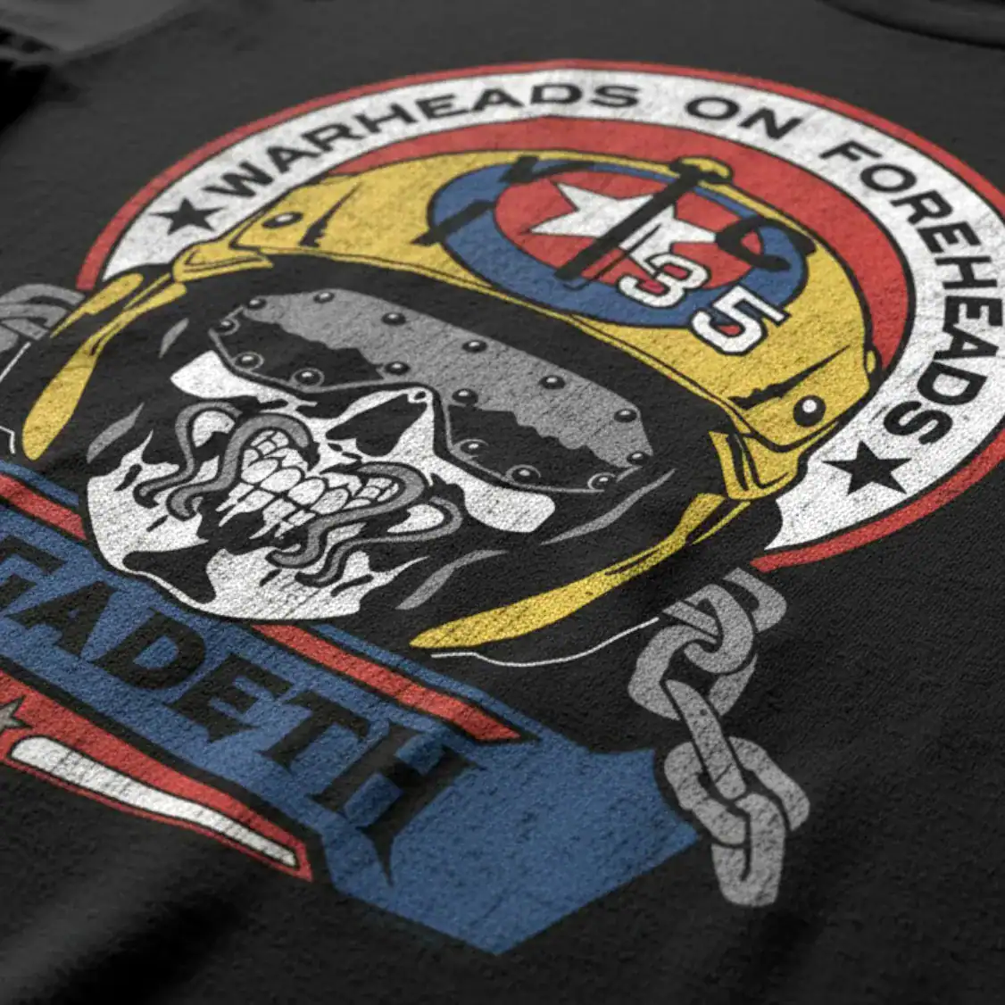 Megadeth Warheads on Foreheads Pilot Men's T Shirt zoom
