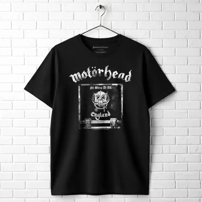 Motorhead No Sleep at All Men's T Shirt wall
