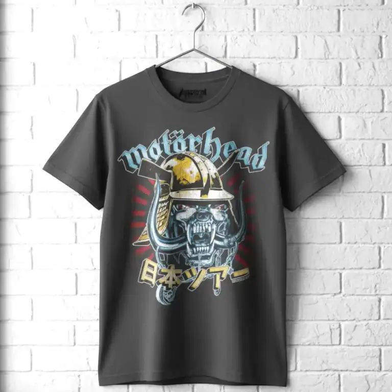 Motorhead Samurai Warpig Men's T Shirt wall