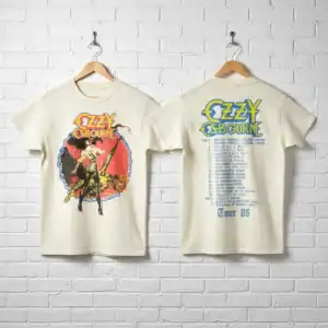 Ozzy Osbourne Original Sin UK Tour 86 Men's T Shirt wall