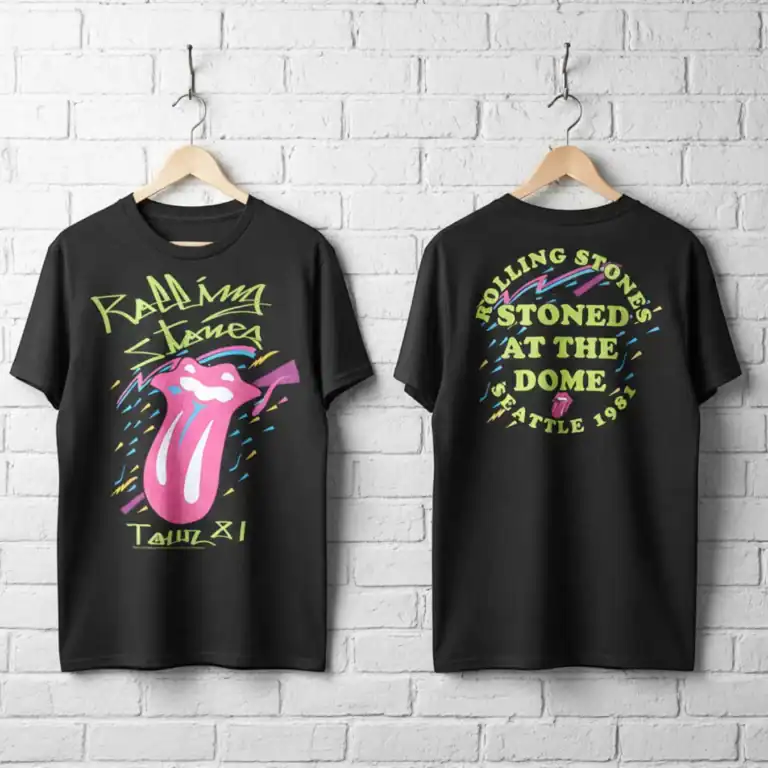 Rolling Stones Stoned at the Dome 81 Men's T Shirt wall