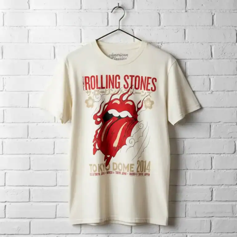 Rolling Stones Tokyo Dome 2014 Men's T Shirt wall