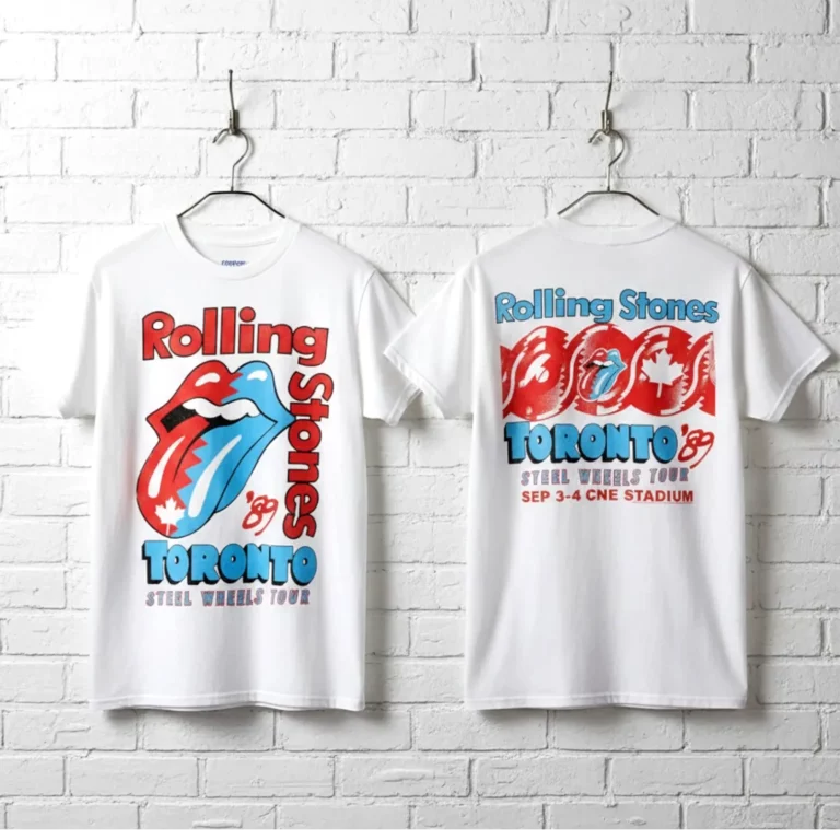 Rolling Stones Toronto Steels Wheels Tour 89 Men's T Shirt wall