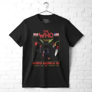 The Who It's Hard North America '82 Tour Men's T Shirt wall