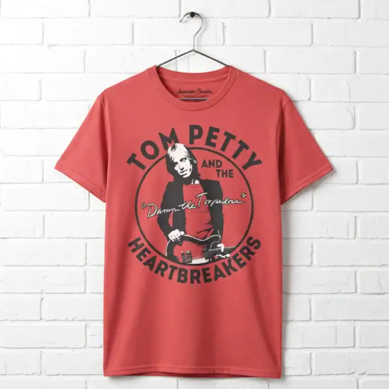 Tom Petty Damn the Torpedoes Men's T-Shirt wall