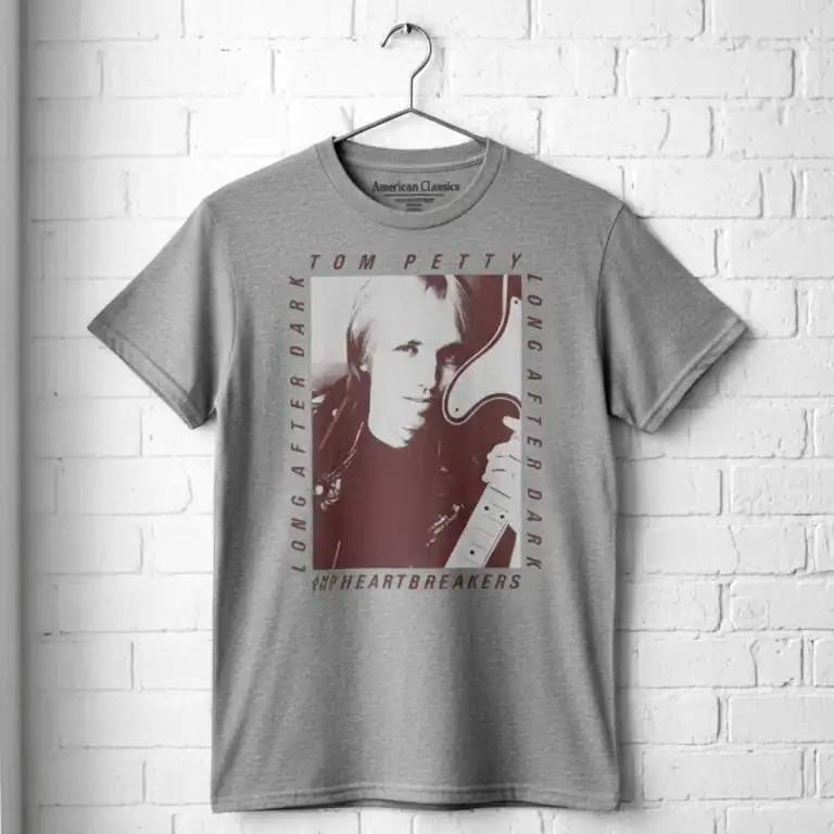 Tom Petty Long After Dark Men's T-Shirt wall