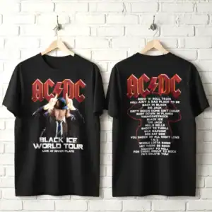 ACDC Black Ice World Tour Live Men’s T Shirt
