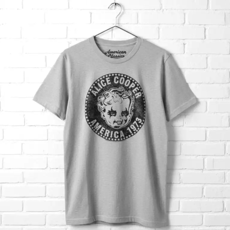Classic Alice Cooper Billion Dollar Babies 1973 men's graphic T-shirt.
