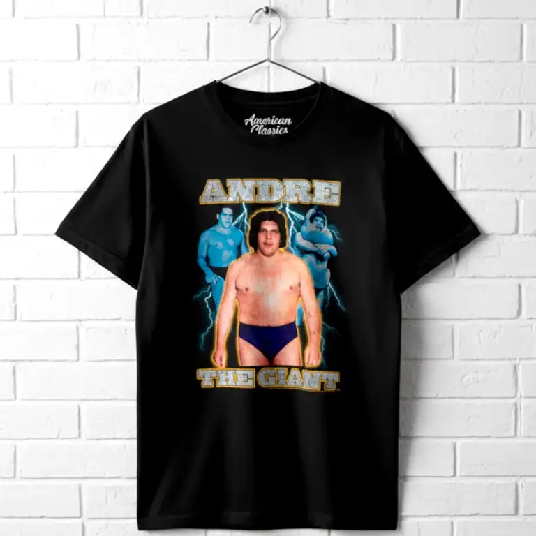Andre the Giant Lightning Wrestling Montage Men's T Shirt
