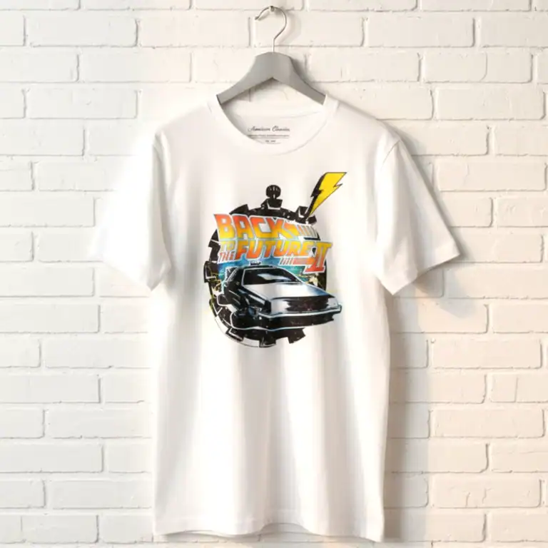 Back to The Future 2 Stopwatch Delorean Men's T Shirt