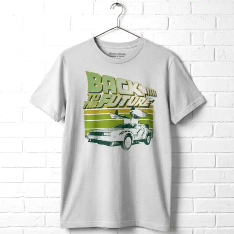 Back to The Future Green Gullwings Men's T Shirt