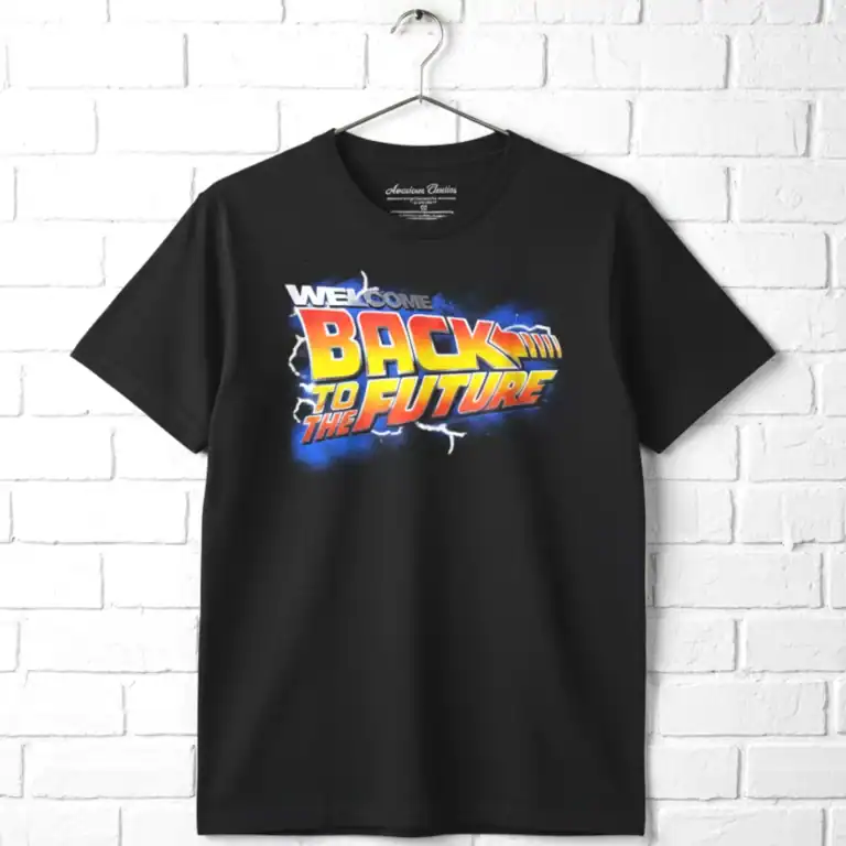 Welcome Back to The Future Logo Men's T Shirt